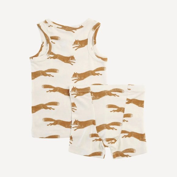 NWT Kate Quinn Tank Shortie PJ Set Jumping Fox 12-18m - Picture 3 of 3